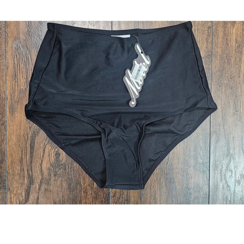 Motel Rocks Bikini Bottom High Waisted Daydream Size Small Black New